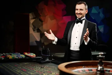 A glowing roulette wheel with cascading chips, symbolizing the engaging live and instant-win games available on BET786.