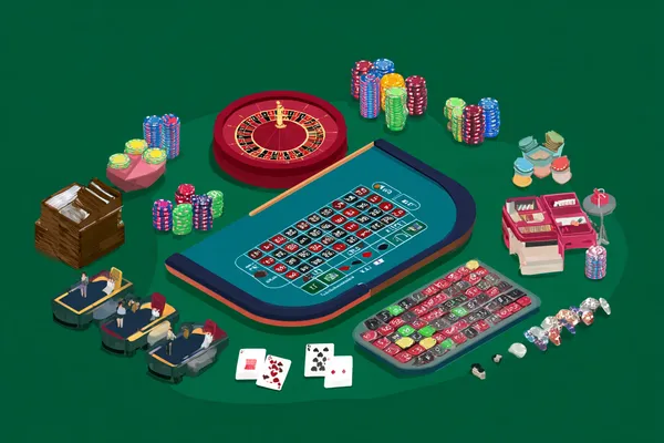 A woman smiling by bright slot machines showing lucky symbols, showcasing the exciting slot offerings at BET786.